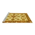 thumbnail image 2 of Ahgly Company Machine Washable Indoor Rectangle Oriental Yellow Traditional Area Rugs, 8' x 10', 2 of 4