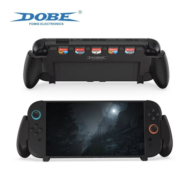 Poignée de Console Nintendo Switch 2 - Support Portatif Tout-en-un avec Rangement Intégré pour Cartes de Jeu, Conception Ergonomique Antidérapante pour le Confort de Jeu de Switch 2 et l'Organisation des Accessoires