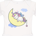 thumbnail image 4 of Inktastic Unicorn Moon Girls Long Sleeve Baby Bodysuit, 4 of 5