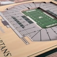thumbnail image 3 of Brown Michigan State Spartans 3D StadiumViews Picture Frame, 3 of 5