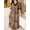 Multicolor, variant on V-Neck Contrast Lace Leopard Print Short Sleeve Women Nightgown Moo Moo