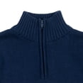thumbnail image 3 of Cozeeme Little Boys Half-Zip Long Sleeve Sweater Red 7-8, 3 of 5