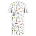 thumbnail image 5 of Karymi Summer Dresses for Women Plus Size Floral Midi Dress, V Neck Short Sleeve Loose A Line Casual Sundress With Side Pockets Beach Vacation Tunic Dress Womens Dresses, 5 of 8