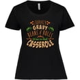 thumbnail image 3 of Inktastic Turkey, Gravy, Beans, Rolls, Casserole Women's Plus Size T-Shirt, 3 of 5