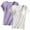 ZD-Purple, variant on Wiyuqeen Womens Built in Bra Padded T-shirts Breathable Short Sleeves Pajama Shirts Basic Solid Color Casual Tops Loungewear T-Shirts 2 Pack