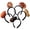 Nuts, variant on 4Pcs Funny Simulated Vegetables Headbands Cute Food Shape Hair Hoop