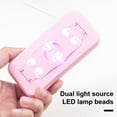 thumbnail image 7 of dianhelloya UV Nail Lamp Portable Mini USB Compact Foldable Easy to Use LED Light Therapy Machine Nail Polish Dryer for Travel Pink, 7 of 7
