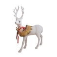 thumbnail image 3 of Almencla Christmas White Deer.Christmas Elk Figurine .Gift Present Christmas Deer Sculpture for Indoor Office Bookshelf Bathroom Shelf Turning head Elk, 3 of 8