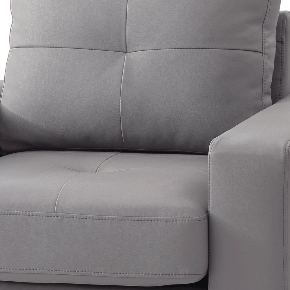 Glory Furniture Newbury Accent Chair in Gray Color