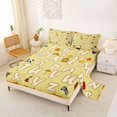 thumbnail image 2 of Catabedysis 26 Alphabet Print King Sheets For Boys,Cartoon Animals Bedding,4pcs,1 Flat Sheet, 1 Fitted Sheet and 2 Pillowcases, 2 of 6