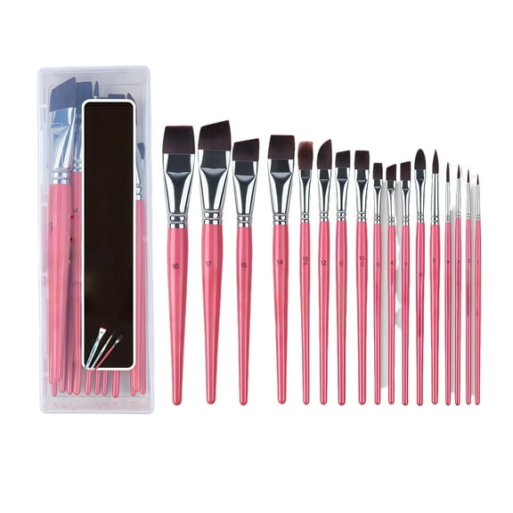 17 Piece Face Painting Brush Set with Fine Brushes for Artists and Beginners