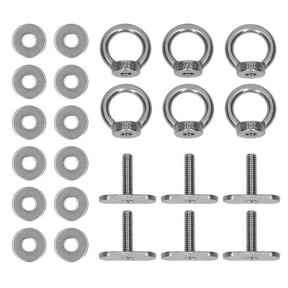 Yeacher Kayak Rail Track Mount Tie Down Eyelet Track Rail Adapter for Fishing Kayaks Boat for Kayaks Canoes Boats Rails