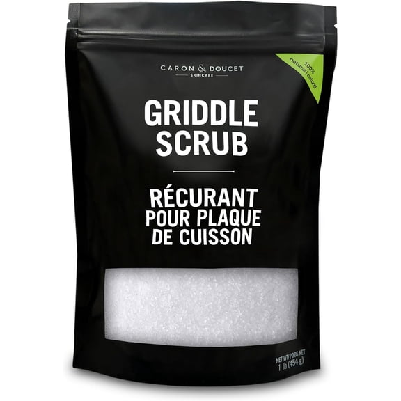 Griddle Cleaning & Restoring Salt Scrub | 100% Natural | Best for Removing Rust Without Scratching & Care Before Cleaning, Washing & Seasoning