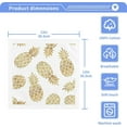 thumbnail image 4 of GZHJMY 6 PCS Golden Pineapples Towels Cotton Washcloths Set,Quick Drying & Absorbent Soft Bathroom Hand Towel Lightweight & Portable Fingertip Towel, 4 of 7