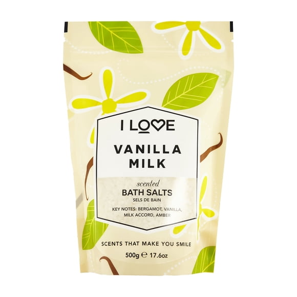 I Love Cosmetics Sales de Baño Signature, Leche de Vainilla, 500 g