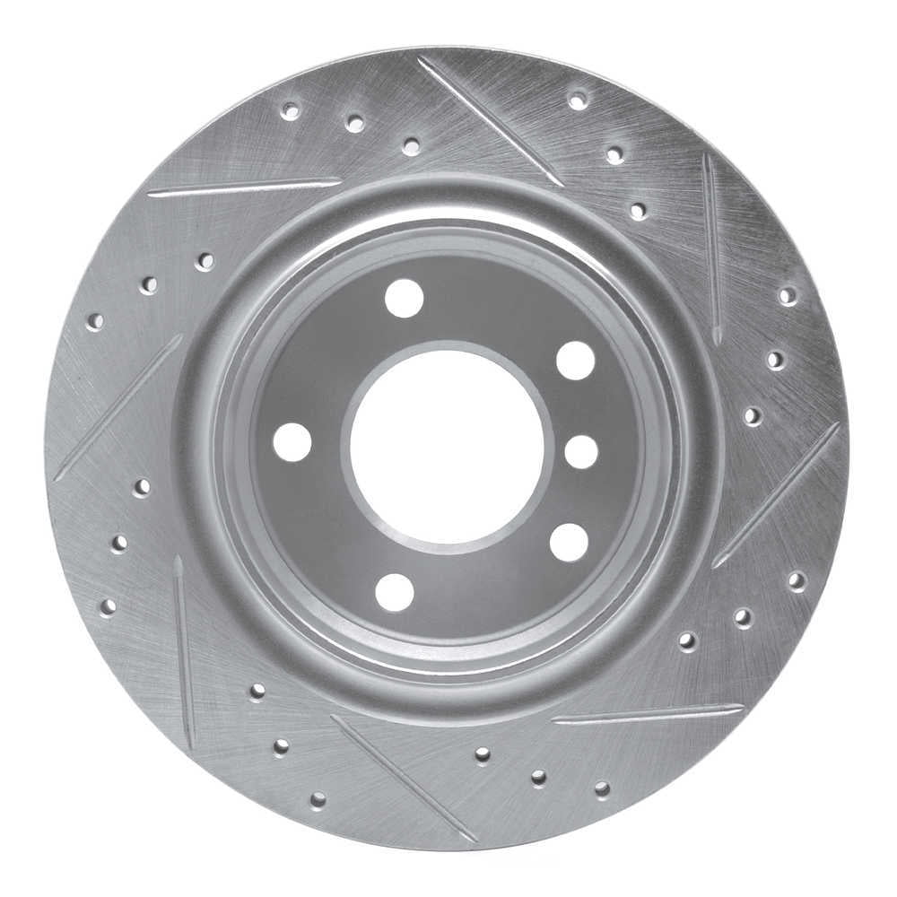Dynamic Friction Company 631-31047L DFC Brake Rotor - Drilled And Slotted - Silver