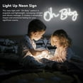 thumbnail image 4 of Letrero de neón Acrílico ANGGREK USB Decoración de Pared luz de neón Oh Baby, 4 of 8
