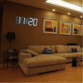 thumbnail image 4 of Sunrain 3d Led Wall Clock, Modern Digital Alarm Clock 24 Or 12 Hour Display, 4 of 5