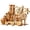 Spiral Skywalk, variant on DIY Castle Orbital Marble Run Model, 400PCS 3D Wooden Puzzle Assembly Kit, Mechanical Gear Marble Machine with Electric Lift