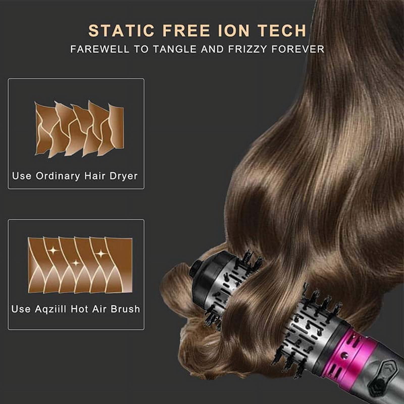 TrimTide Multifunctional 3 In 1 Hot Air Auto-Rotating Hair Dryer Brush, Curling Straightening Styling, Hot And Cold Air Wind Blowdryer Comb