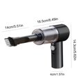 thumbnail image 4 of Handheld Car Vacuum Cleaner - 4000PA Powerful Suction, USB Portable Mini Vacuum with LED Light, 2-in-1 Nozzles for Pet Hair & Dust, 150ml Dust Cup, 12.6" Compact Design for Auto & Home Cleaning, 4 of 9