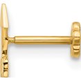thumbnail image 2 of 14K Yellow Gold 18 Gauge Polished Arrow Cartilage Body Jewelry(Length 8.7) - Jbsp, 2 of 5