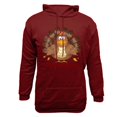 thumbnail image 4 of LEBONYARD Mens Shirts Long Sleeve Henley Shirt,Men's Printed Casual Hooded Long-sleeved Hoodie Wine L, 4 of 4