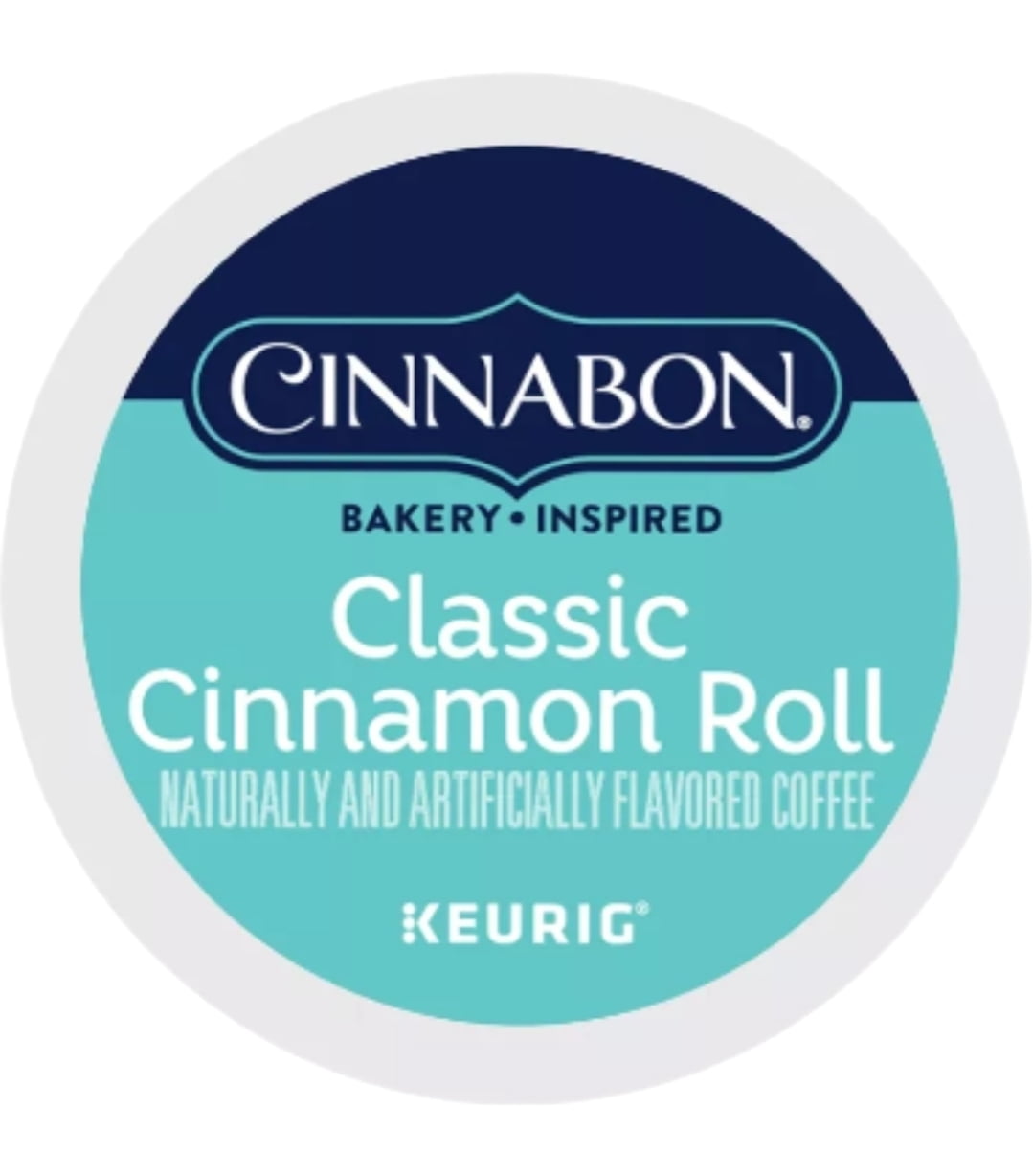 Cinnabon Classic Cinnamon Roll Light Roast Coffee K Cup Pods, 48 K Cups Total
