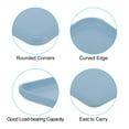 thumbnail image 3 of Unique Bargains 15x11' Fast Food Tray, 3 Pack PP Plastic Reusable Multi-Purpose Non-Slip Serving Tray Blue, 3 of 5