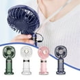 thumbnail image 6 of RoamHome Electric Foldable Mini Fan Charging with Lanyard & Holder, Small Fans USB Rechargeable Handheld Battery Powered Portable Fans Personal Cooling Fan That Blows Cold Air (White), 6 of 6