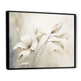 thumbnail image 2 of Designart "White Botanical gracefulness III" Abstract Botanicals Floater Framed Wall Decor, 2 of 7