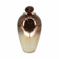 thumbnail image 5 of Sagebrook Home Glass Copper Ombre Novelty Temple Vase With Resin Topper, 5 of 9