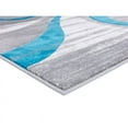 thumbnail image 2 of MDA Home Orelsi Gray/Blue Contemporary Polypropylene Area Rug - 8'1" x 10'5", 2 of 5