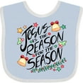 thumbnail image 3 of Inktastic Jesus is the Reason for the Season Christmas Bells and Stars Boys or Girls Baby Bib, 3 of 4