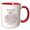 Red/White, variant on 3drose, Seventh Amendment to the Us Constitution. Rights in Civil Cases, 15oz Two-tone Red Mug