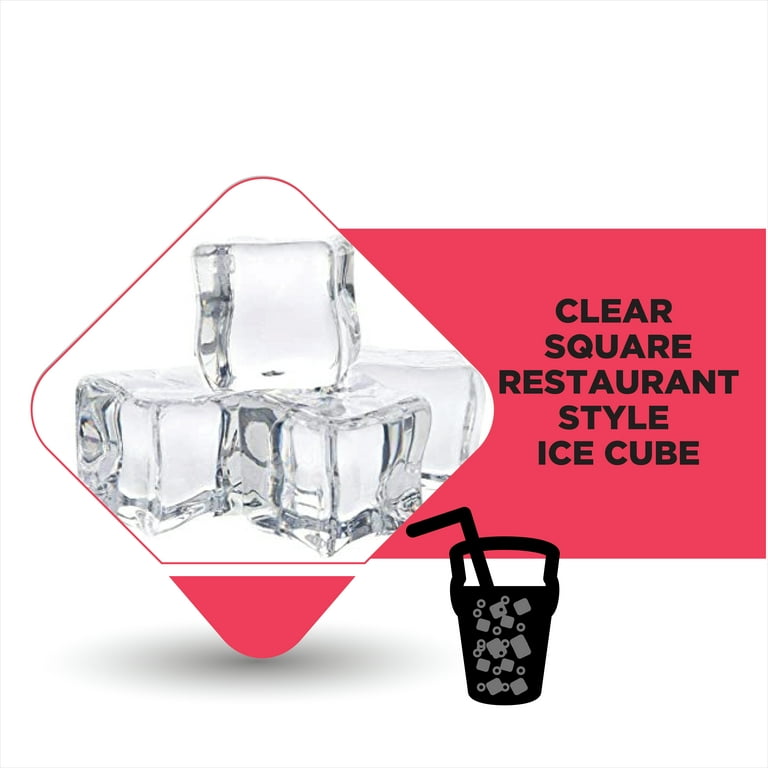 Bar Ice Maker, Cocktail Quality Clear Ice Cubes, 40lbs Per Day Capacity,  Premium Stainless Steel Finishing, Ice Scooper Included - AliExpress