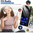 thumbnail image 2 of 128GB MP3 Player with Bluetooth,Portable Lossless Sound Music Player with HD Speaker,2.4" Screen Voice Recorder,FM Radio,Touch Buttons,HiFi MP4 Player Built-in 64GB,Support up to 128GB for Walking, 2 of 12
