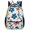 Color, variant on Colorful Cartoon Monster Doodle Oxford Backpack Lightweight Adjustable Outdoor