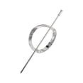 thumbnail image 2 of Hoop And Pin Barrette Vintage Geometric Hair Circle And Sticks Hair Accessory Metal Arc Hair Edit Hoop Clips,Silver Polyester Hair Clip, 2 of 8