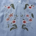 thumbnail image 6 of Fewfanhot Womens Tops Button Down V Neck Tops 2026 Short Sleeve Summer Tunic Pullover Clothes, 6 of 6