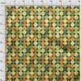 thumbnail image 4 of oneOone Cotton Silk Dusty Teal Green Fabric Kids Circle Craft Projects Decor Fabric Printed By The Yard 42 Inch Wide, 4 of 4