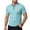 Sky Blue #2, variant on LNZGNM Polo Shirts for Men 1/4 Zip Up Short Sleeve Slim Fit Golf Shirt Casual Solid Color Collared T-Shirts Lightweight Breathable Workout Tops,Dark Green 2XL