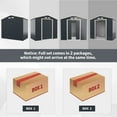 thumbnail image 5 of Costway Metal Storage Shed for Garden and Tools w/Sliding Double Lockable Doors, 5 of 8