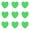 Green, variant on 8-16PC Heart Shape Sticky Notes 3x3 Inch 8 Pastel Colors 50 Sheets Pad Super Cute Heart Shaped Strong Adhesive Clean Removal Self Stick Memo Pads for Office Home