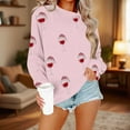thumbnail image 2 of Winter Saving Talove Long Sleeve Shirts for Women Funny Graphic Sweatshirt Women Fall Clothes Atumn Crewneck Tops Womens Tops Casual Dressy Christmas Shirts, 2 of 4