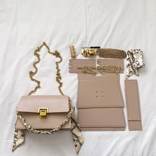 Bolso de mano con cadena y cierre de material trenzado hecho a mano, popular, hecho a mano, para hombro y bandolera