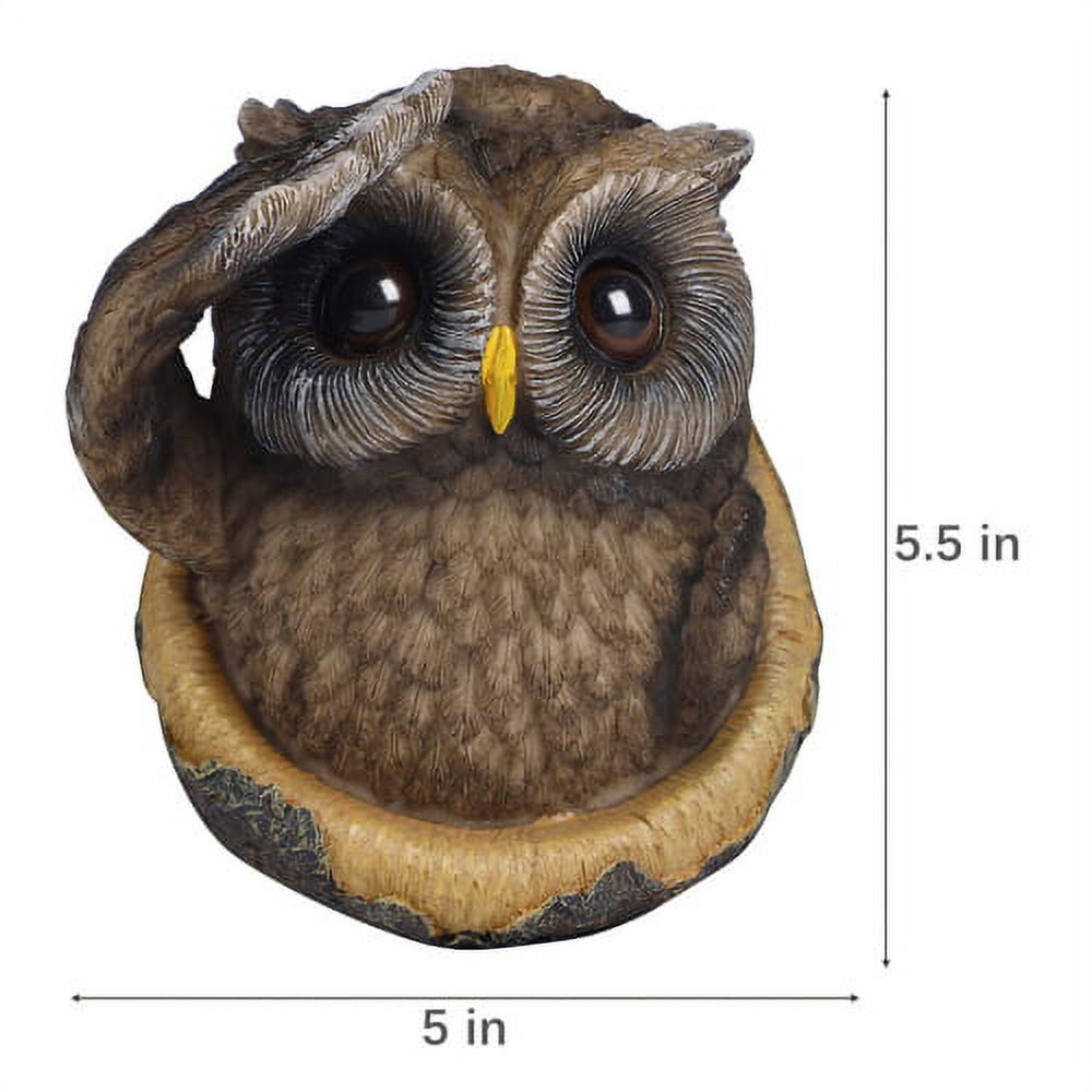 Zhaomeidaxi Tree Faces Garden Decor Owl Tree Hugger Polyresin Outdoor Owl Decor Owl Statue Outdoor Clearance Garden Peeker Yard Art Decoration for Garden Decoration