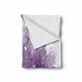 thumbnail image 2 of Amethyst Soft Flannel Fleece Blanket, Fine Art Geological Minerals Mother Nature Stone Rock Close Up Photo Image, Cozy Plush for Indoor and Outdoor Use, 60" x 80", Purple and Violet, by Ambesonne, 2 of 6