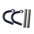 thumbnail image 4 of Manillar de bicicleta con ángulo externo, agarre cómodo, piezas de ciclismo resistentes, barra de sujeción de aleación de aluminio para bicicletas de con manga gris, 4 of 8