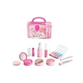 thumbnail image 2 of Ensemble de Maquillage Factice pour les Passionnés de Maquillage de Jeu / Trousse Cosmétique Complète avec Pinceaux pour Rouges à Lèvres Étui Compact / Plastique Sécuritaire / Boîte à Outils Portable / 7,5x5,1x3,9 Po / 1 Ensemble / Améliorer la Motricité Fine, 2 of 6